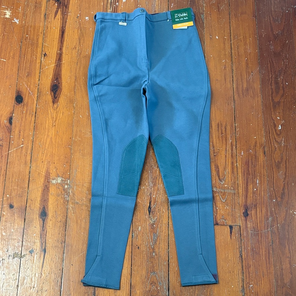 NWT‎ Dublin Blue Riding Pants with Knee Patches Size 34 Long